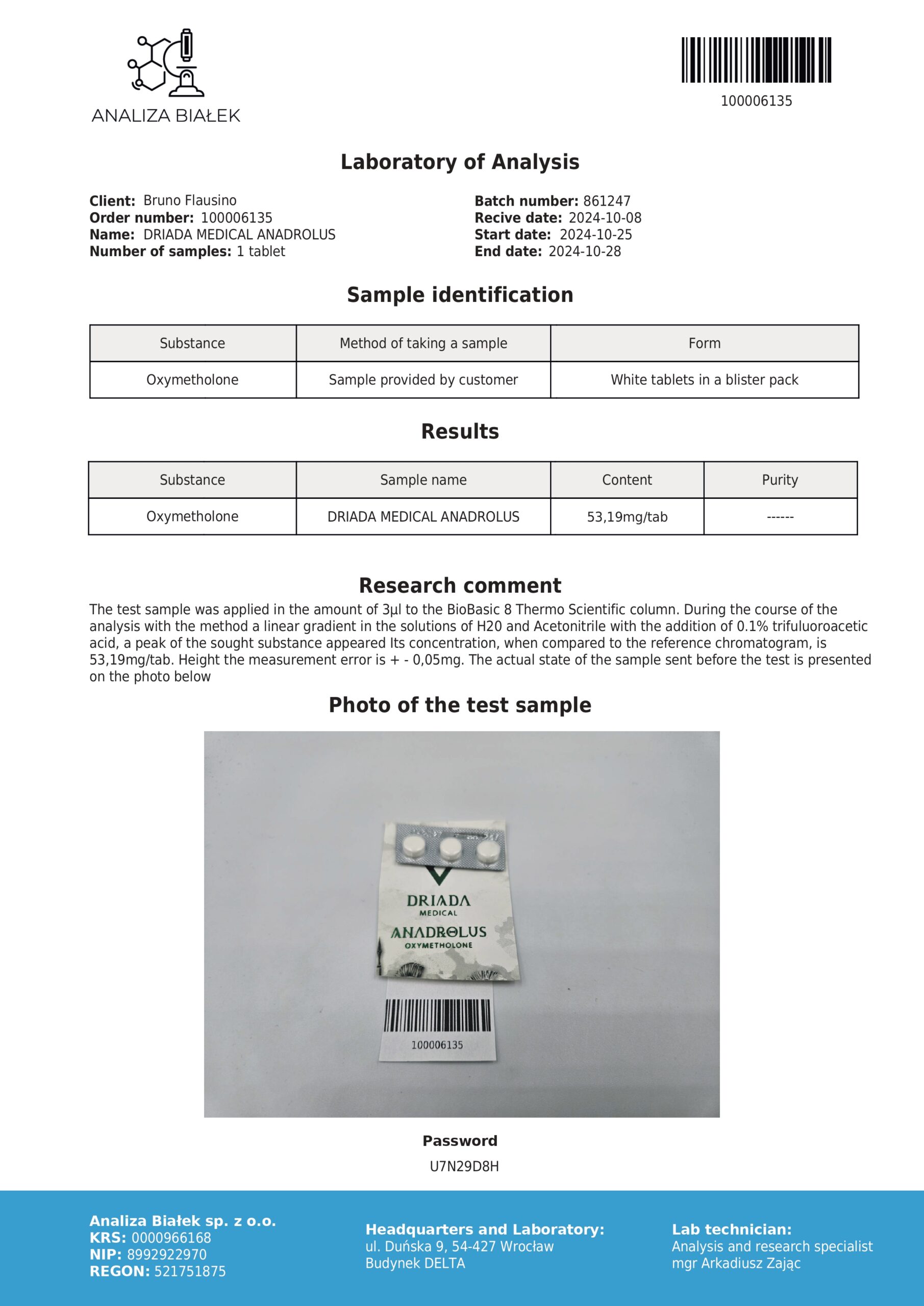 Anadrolus 50 mg - Oxymetholone - Anadrol - Image 5