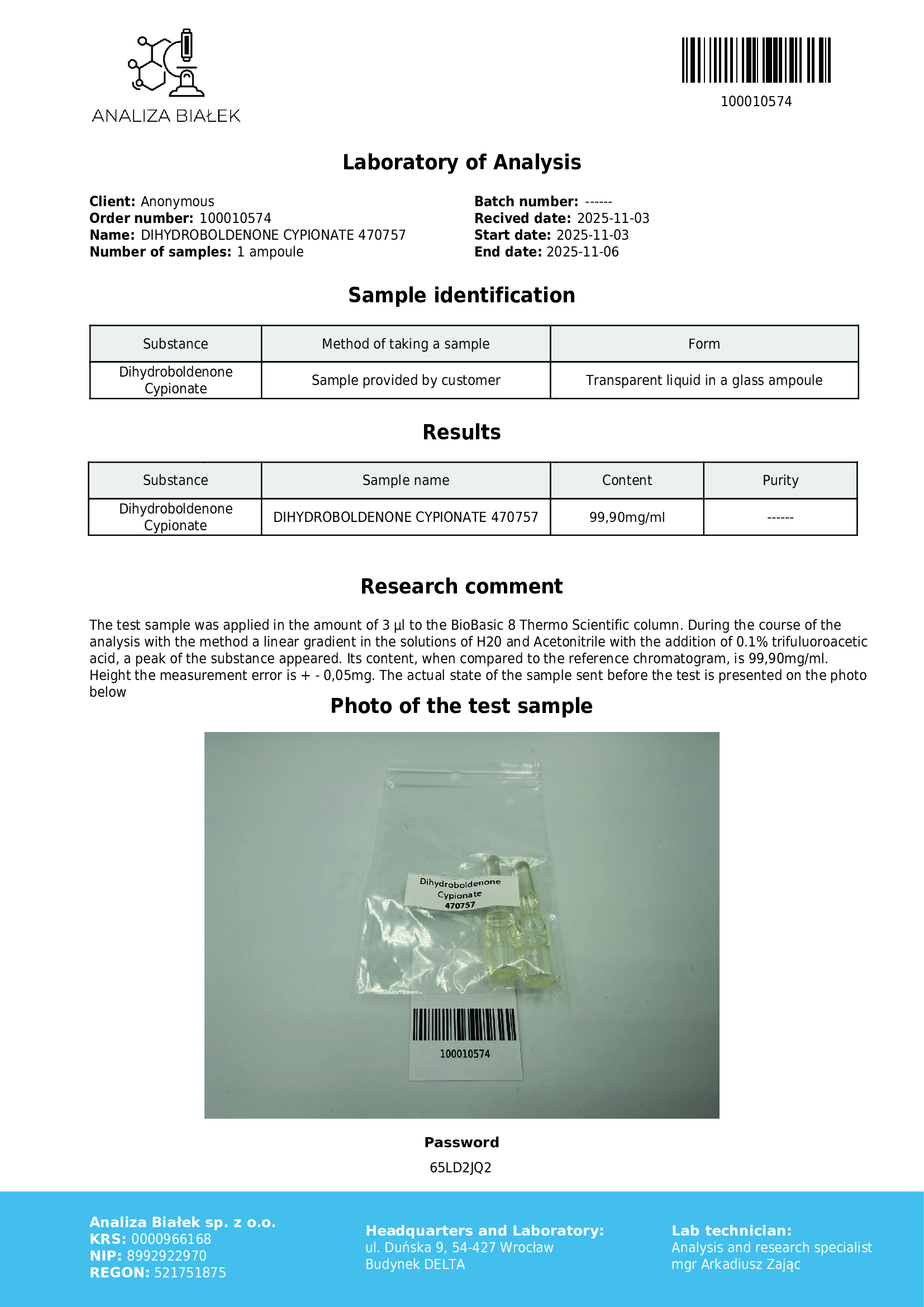 Dihydroboldos 100 mg/ml (Diidroboldenone Cipionato) - Image 3