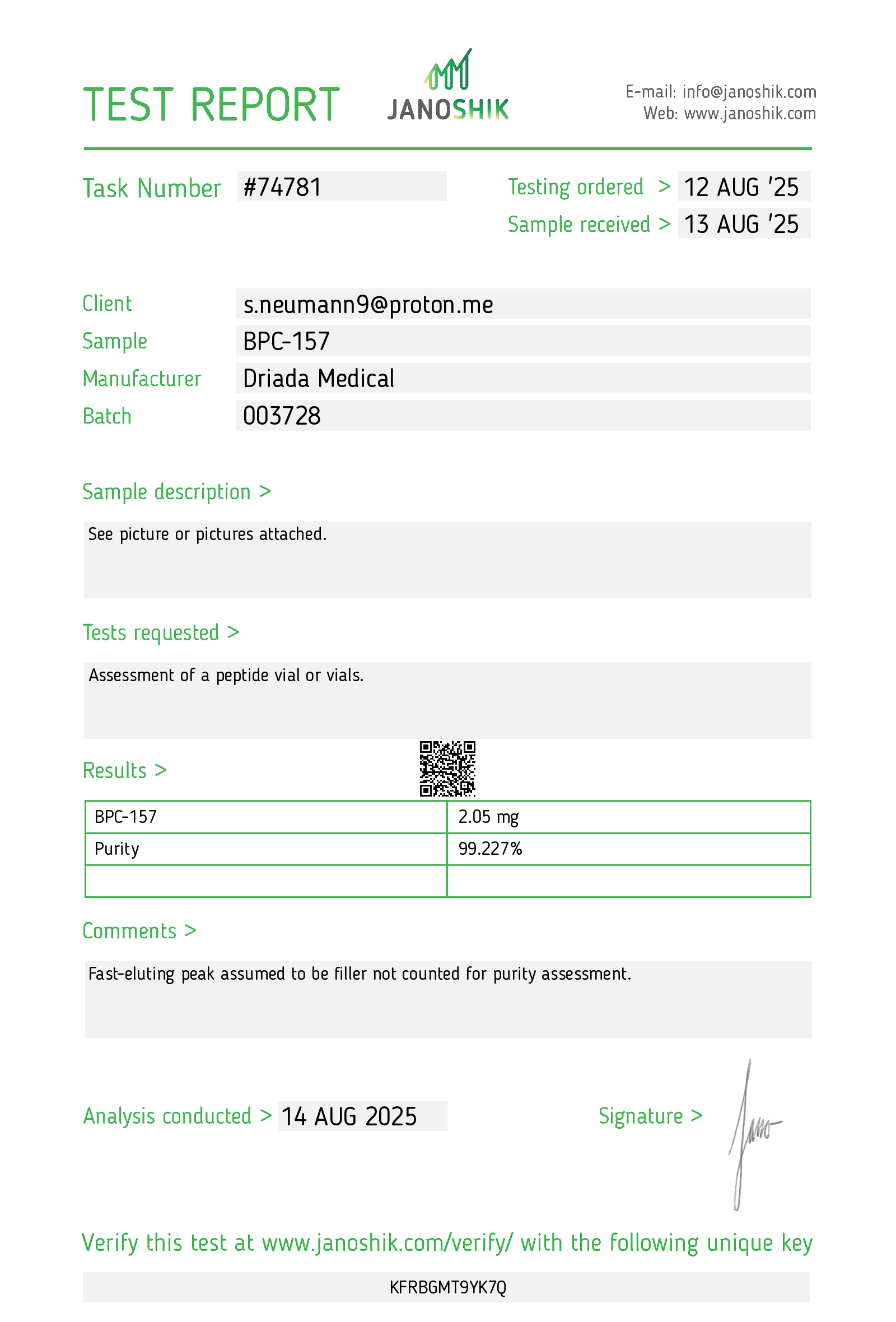 BPC-157 2mg - Peptide Guaritiva e per recupero - Image 3